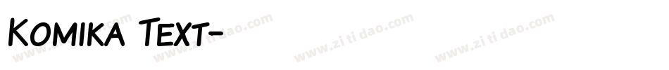 Komika Text字体转换